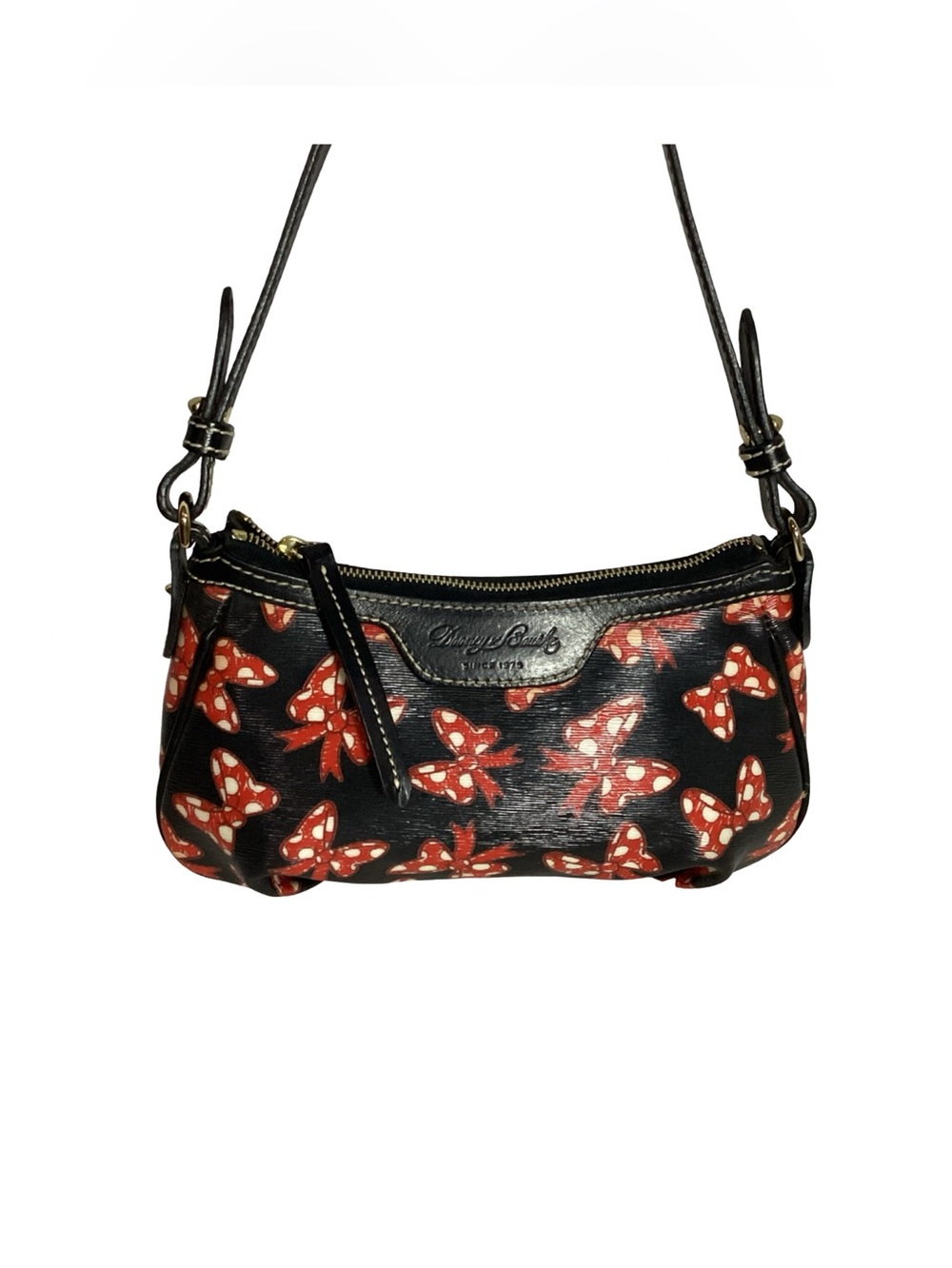 Dooney & Bourke Disney Minnie Mouse Bow Patty Pouchette Handbag RARE  EUC